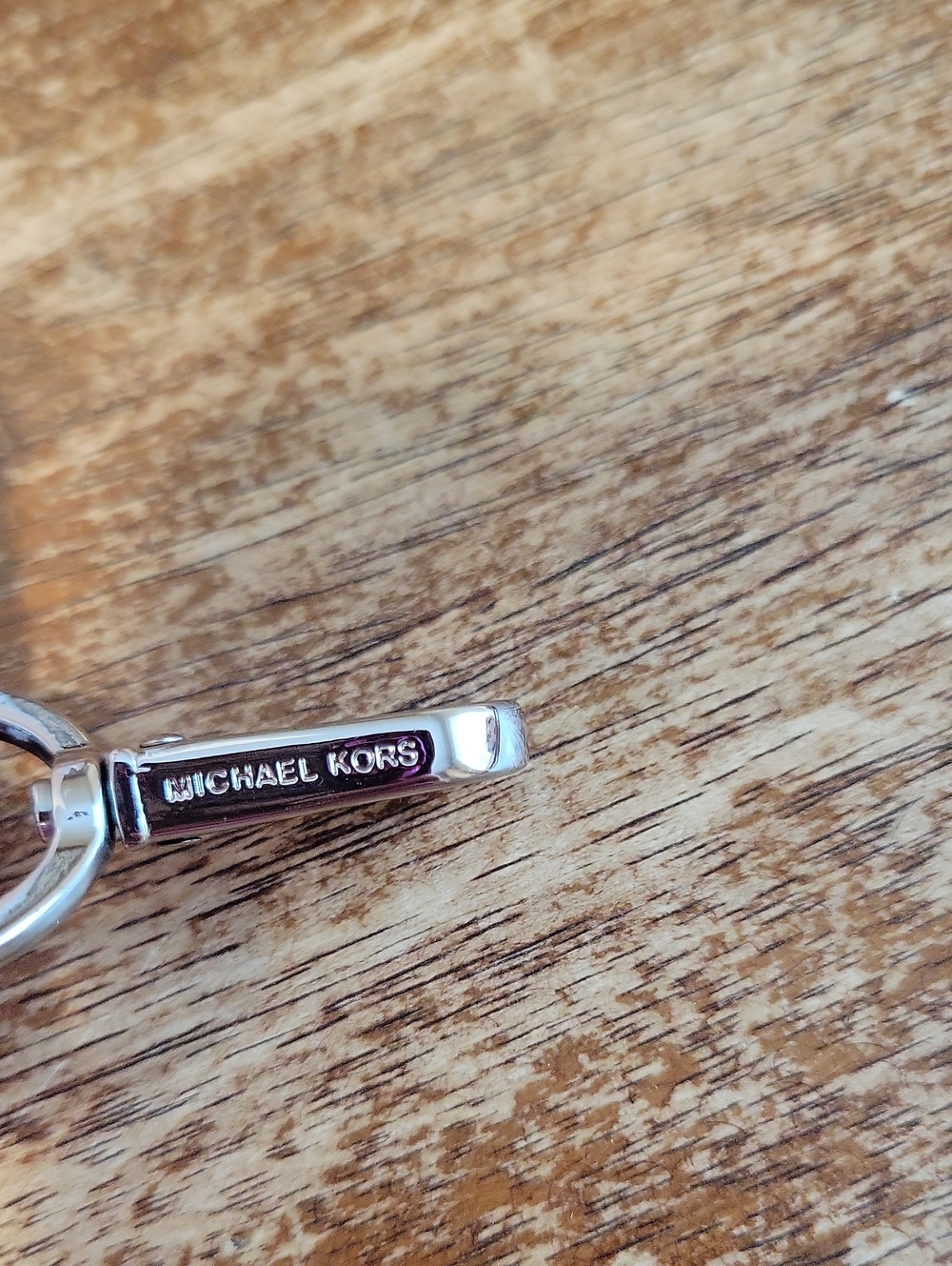Michael Kors Silver Chain & Black Fabric Belt 38" Long Approximately - Picture 10 of 10
